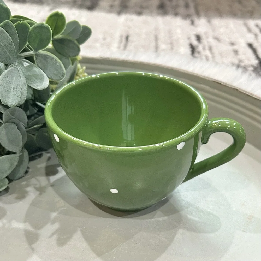 Bois D'Arc Tutti Fruitti by Essex Collection Cup & Saucer Set- Artichoke Design